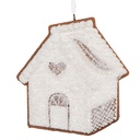 Decoration pendant house White Brown 9x1x10 cm