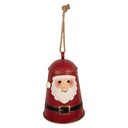 Decorazione Campana Rosso Bianco Ø 17x25 cm