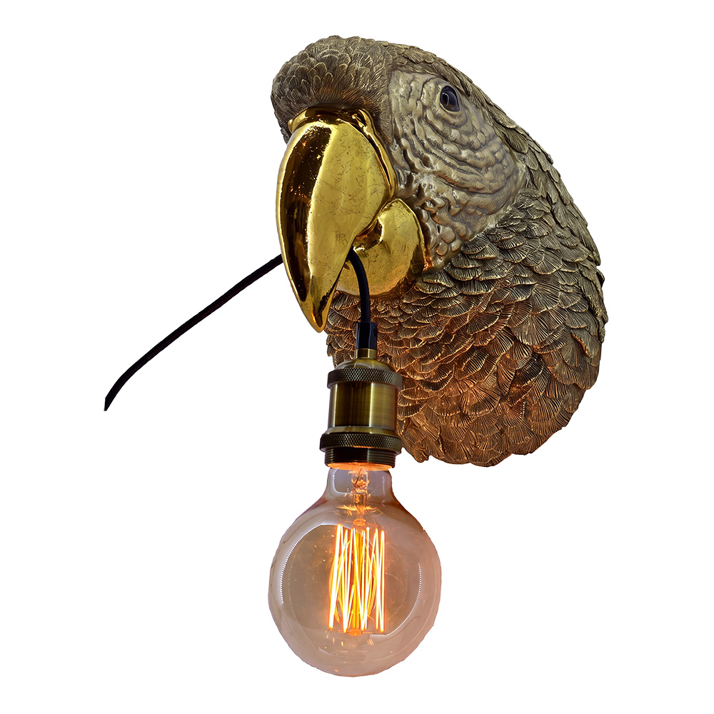 Wall Lamp Gold colored 25x25x30 cm