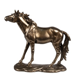 [6PR4080] Image de décoration Cheval Marron 34x10x32 cm