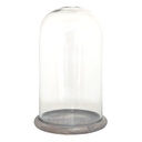 Glass Cloche Transparent Ø 17x29 cm