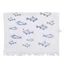 Serviette d'invité Blanc Bleu 40x66 cm