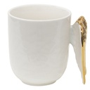 Tasse Blanc, Or 11x9x10 cm / 350 ml