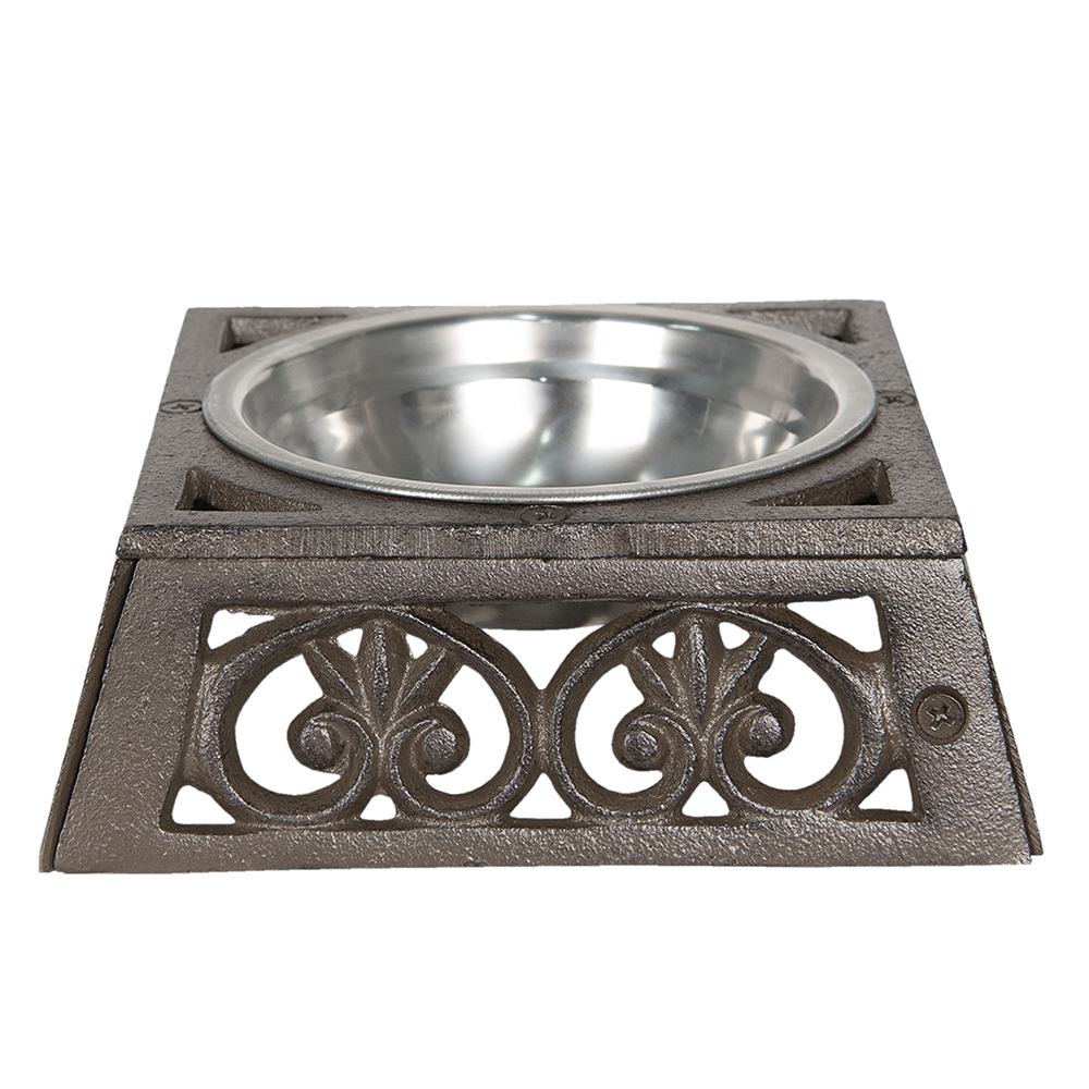 Food Bowl for Dog and Kat Brown 18x18x6 cm / 300 ml