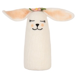 [66321] Souris en feutre Blanc Rose 23x10x23 cm