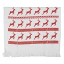 Guest Towel White Red 40x66 cm