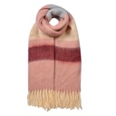 Schal Damen Rosa Beige 37x210 cm