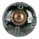 Doorknob Green Blue Ø 3x3 cm / S4 cm