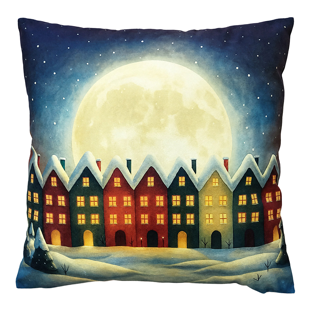 Coussin rempli Bleu Rouge 45x45x4 cm