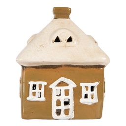 [6CE2184] Decorazione Casa Marrone Beige 12x9x14 cm