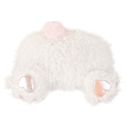 [TW0634] Coussin Lapin Blanc Rose 38x14x27 cm