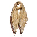 Schal Damen Muster Gelb Orange 90x180 cm
