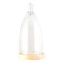 Cloche en Verre Transparent Ø 14x29 cm
