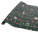 Carta regalo - rotolo (3) Verde Rosso 50x75 cm