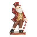 Décoration de Noël père Noël Rouge Blanc 12x9x21 cm