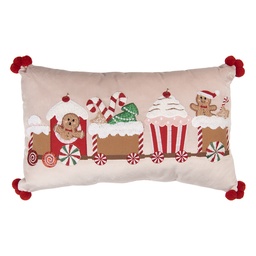 [KG036.024] Coussin rempli Beige Rose 50x30x4 cm