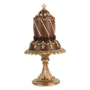 Dekoration Torte Braun Goldfarbig Ø 18x33 cm