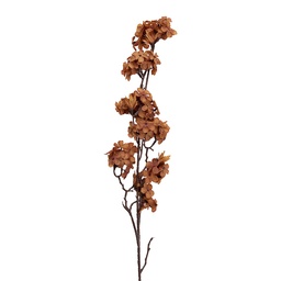 [5PL0271O] Branche de décoration avec fleurs Orange Marron 10x7x98 cm
