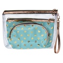 Busta toilette per donne Verde (set 3) 23x17 / 20x13 / 18x12 cm