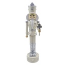 Decoration Statue Nutcracker Beige Silver 9x9x35 cm