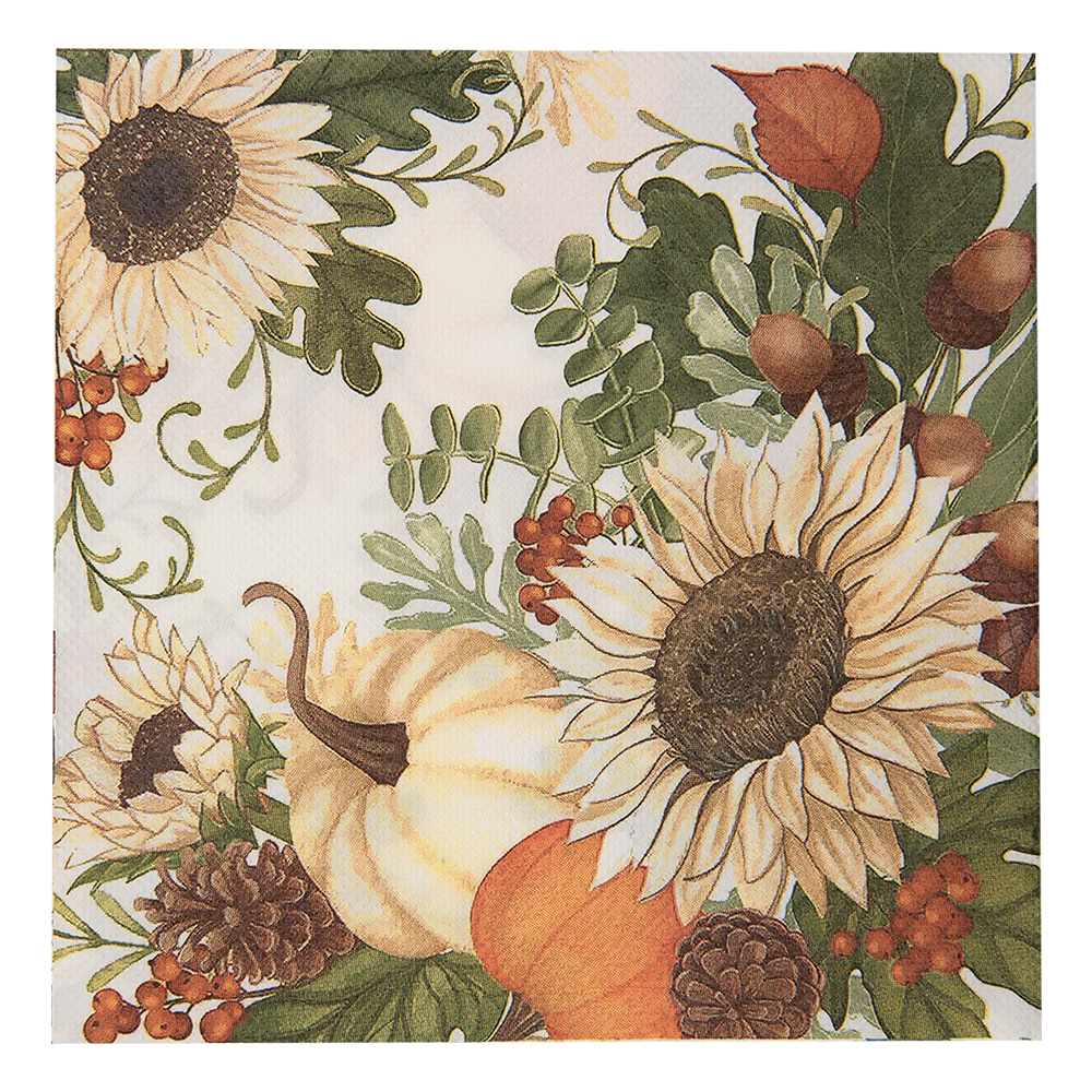 Paper napkins White Beige 33x33 cm (20)