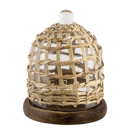 [64813] Campana di Vetro Marrone Ø 18x23 cm
