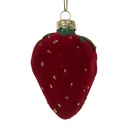 Christmas Bauble Red Green 6x5x8 cm