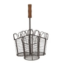 Plant Stand Inside Brown 25x25x34 cm