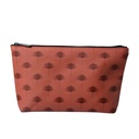 Kulturtasche Damen Braun 26x6x16 cm