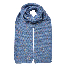 [JZSC0829BL] Scarf Women Blue 14x146 cm