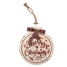 [6Y6167] Decoratie Kerstbal 30x4x37 cm