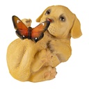 Statua Decorativa Cane Marrone 14x9x10 cm
