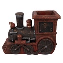 Christmas Decoration Locomotive Red Brown 70x30x50 cm
