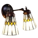 Wall Lamp Tiffany Beige 30x23x23 cm E14/max 2x40W