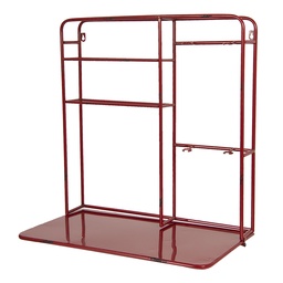 [5Y0656] Wandregal Rot 59x33x63 cm