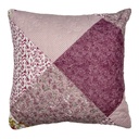 Kissenhülle Violett Beige 40x40 cm