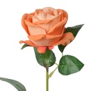 Artificial Flower Roses Orange Green 50 cm