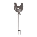Garden Decorative Stakes Chicken Brown 32x2x113 cm