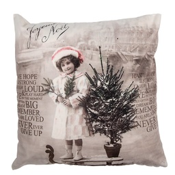 [KG023.211] Coussin rempli Beige Marron 45x45x4 cm