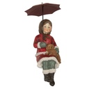 Décoration Enfant avec Chien Rouge Marron 10x7x19 cm
