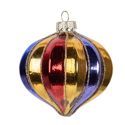 [6GL5102] Boule de Noël Multicolore Ø 8x8 cm