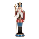 Music box Nutcracker with LED Red Blue 15x14x50 cm / 3xC