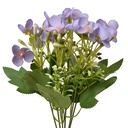 Branche de décoration avec fleurs Violet Vert 15x15x30 cm