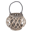 Lanterna Decorative Grigio Ø 28x20 cm