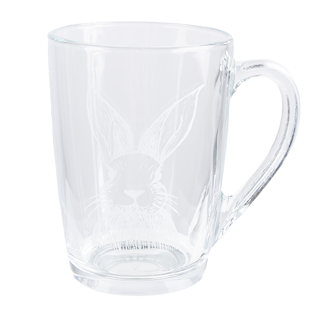 Teeglas Transparent Weiß 11x8x11 cm / 300 ml