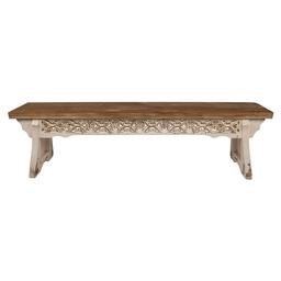 [5H0692] Panchina da Giardino Marrone 169x36x46 cm
