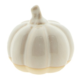 [6CE1499] Decorazione zucca Beige Marrone Ø 9x8 cm