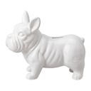 Spardose Hund Weiß 20x9x17 cm