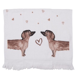 [CTDHL2] Serviette dinvité Beige, Marron 40x66 cm