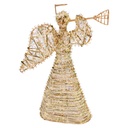 Decorazione Natalizia Angelo con LED Color oro 22x8x30 cm / 3xAA